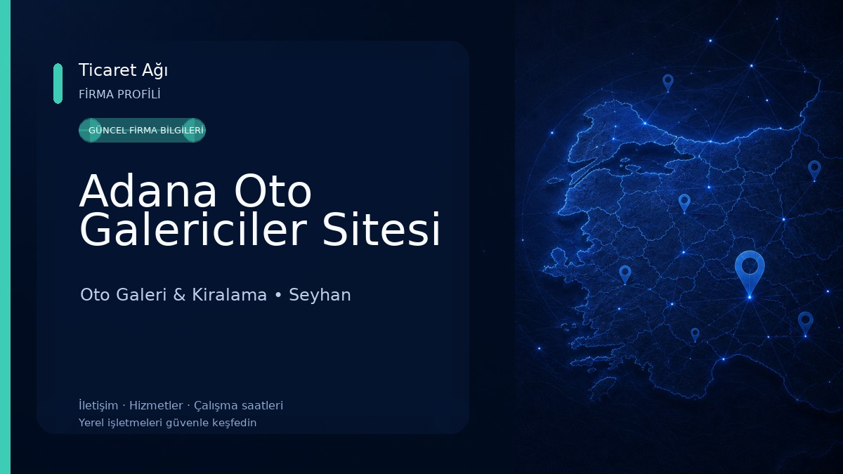 Adana Oto Galericiler Sitesi