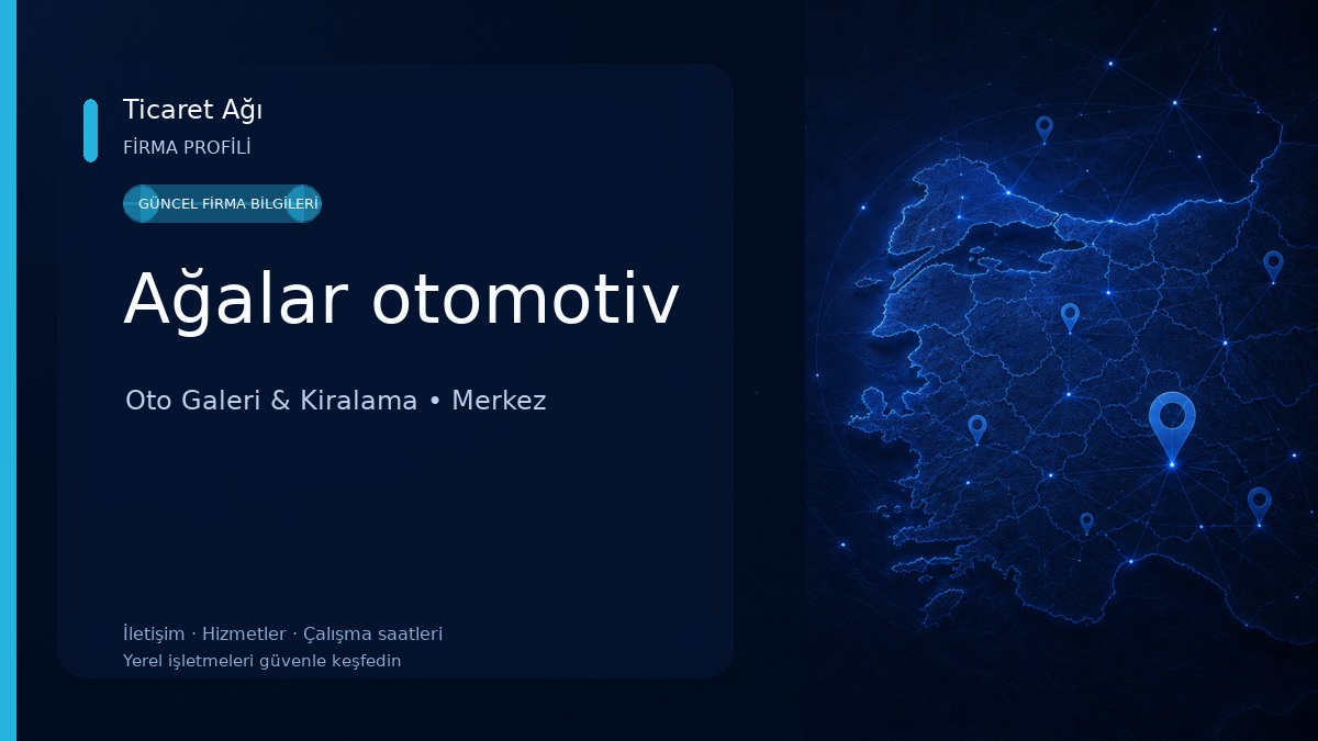 Ağalar otomotiv Oto Galeri & Kiralama