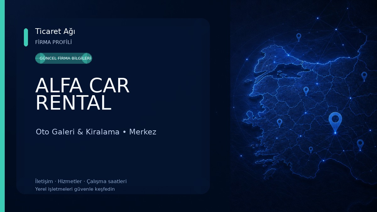 ALFA CAR RENTAL Oto Galeri & Kiralama