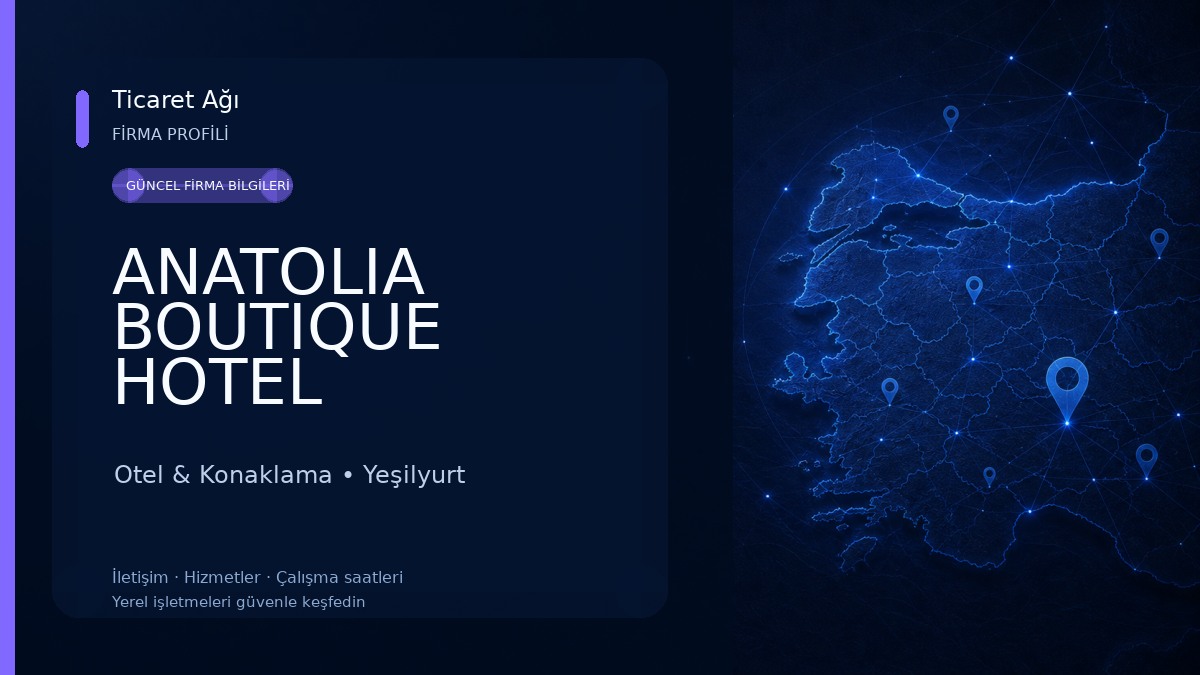 ANATOLIA BOUTIQUE HOTEL Otel & Konaklama