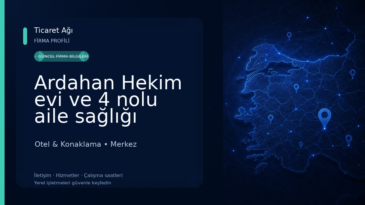 Ardahan Hekim evi ve 4 nolu aile sağlığı merkezi Otel & Konaklama