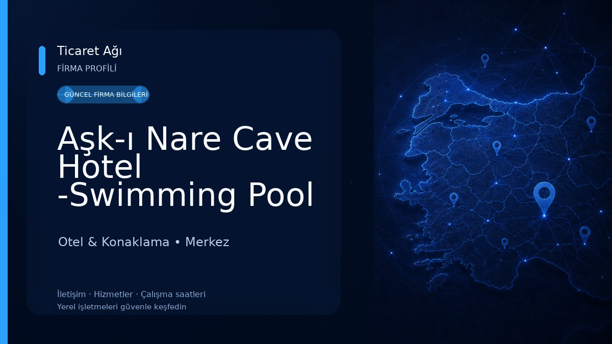 Aşk-ı Nare Cave Hotel -Swimming Pool Hot & SPA Otel & Konaklama