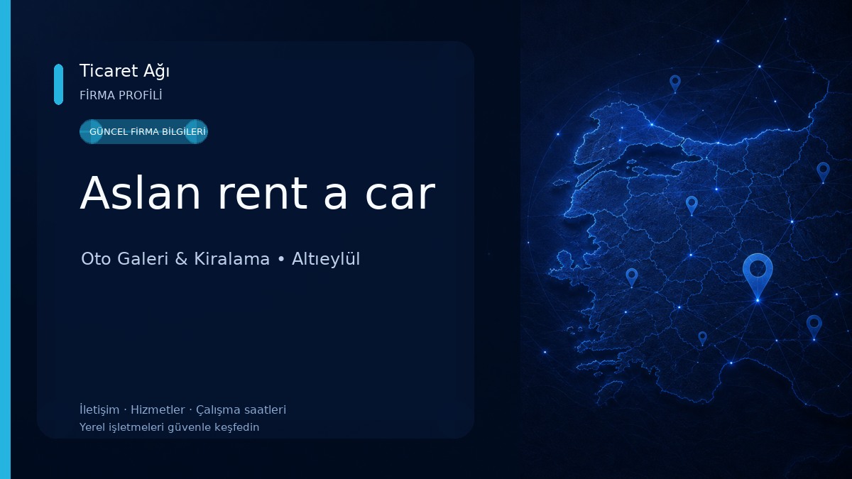 Aslan rent a car Oto Galeri & Kiralama