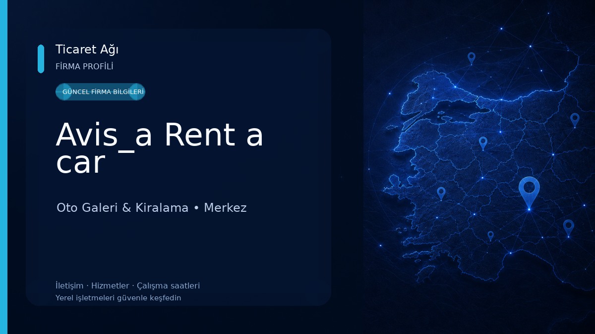 Avis_a Rent a car Oto Galeri & Kiralama