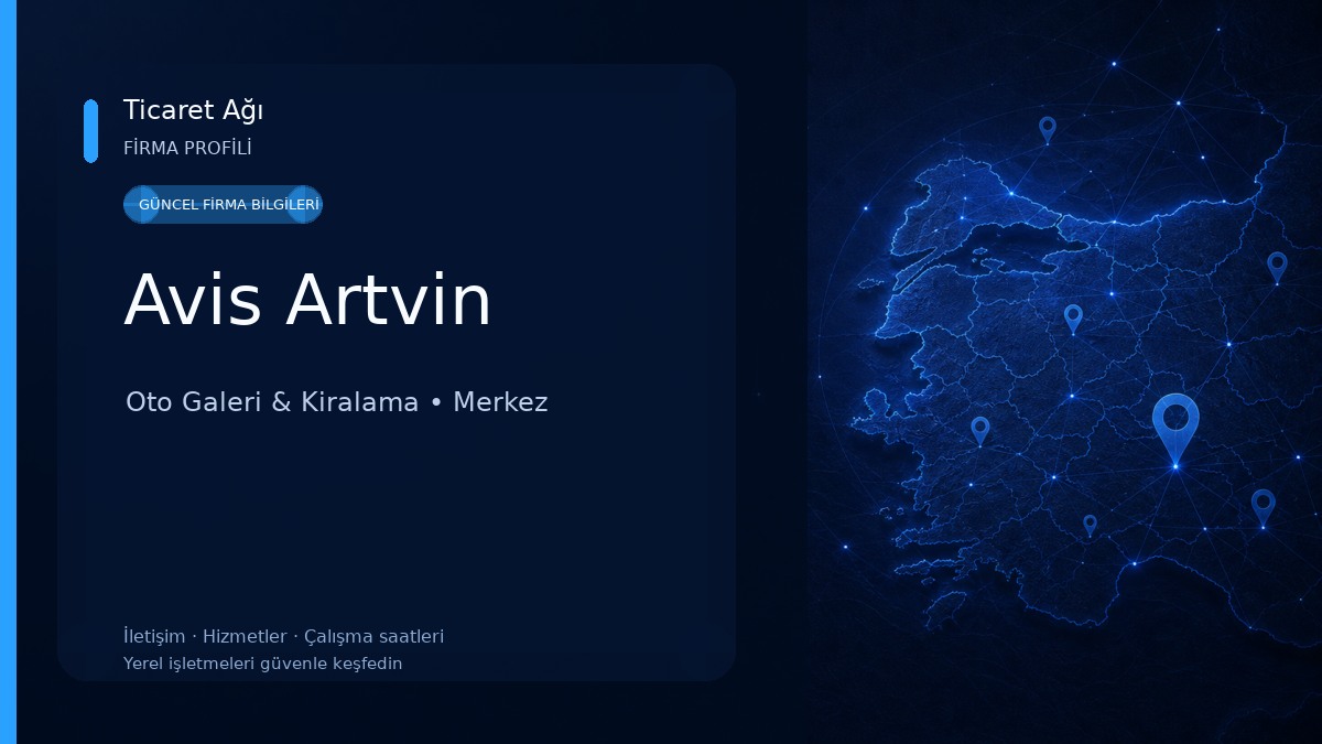 Avis Artvin Oto Galeri & Kiralama