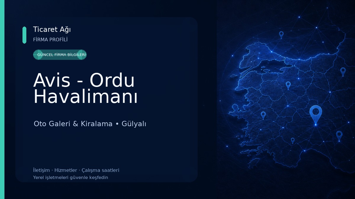 Avis - Ordu Havalimanı Oto Galeri & Kiralama