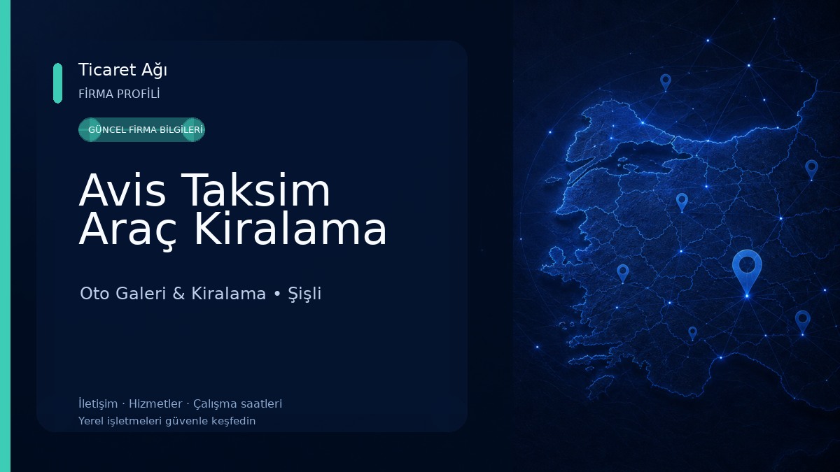 Avis Taksim Araç Kiralama Oto Galeri & Kiralama