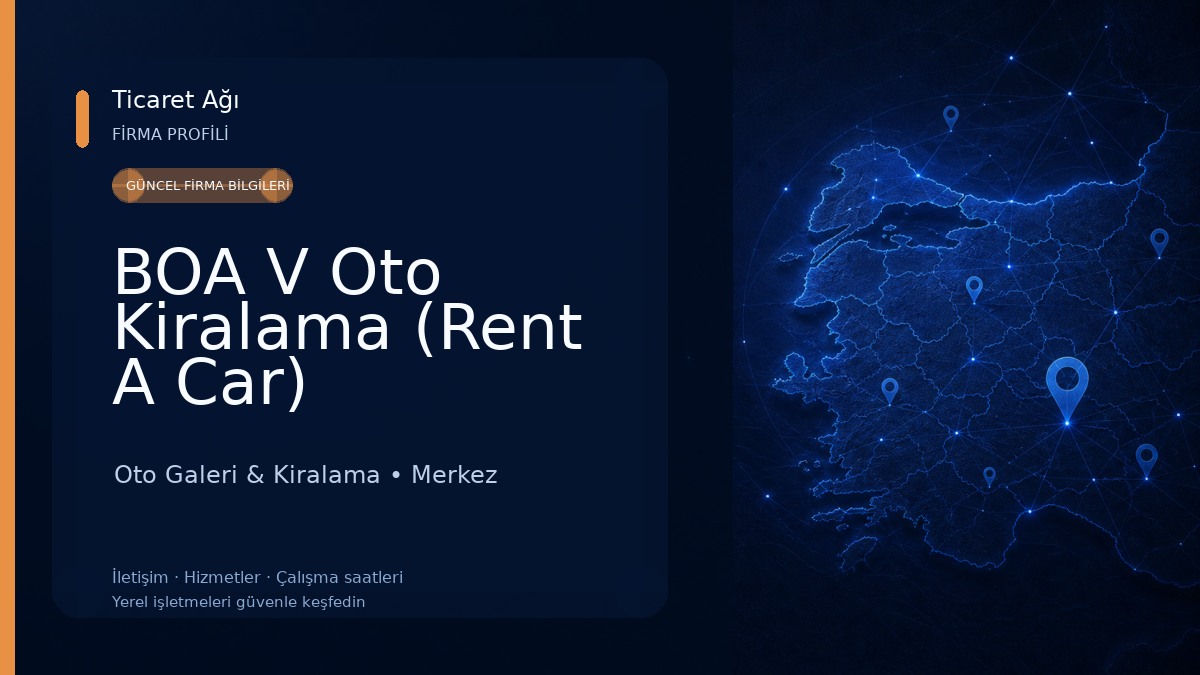 BOA V Oto Kiralama (Rent A Car) Oto Galeri & Kiralama