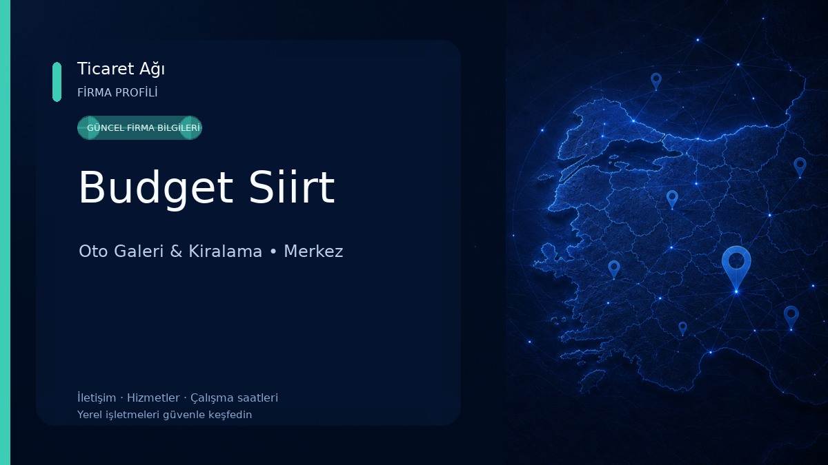 Budget Siirt Oto Galeri & Kiralama