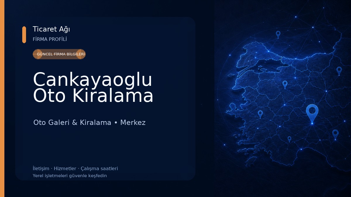 Cankayaoglu Oto Kiralama Oto Galeri & Kiralama