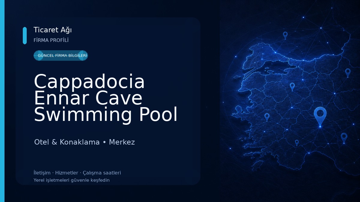 Cappadocia Ennar Cave Swimming Pool Hot & SPA Otel & Konaklama