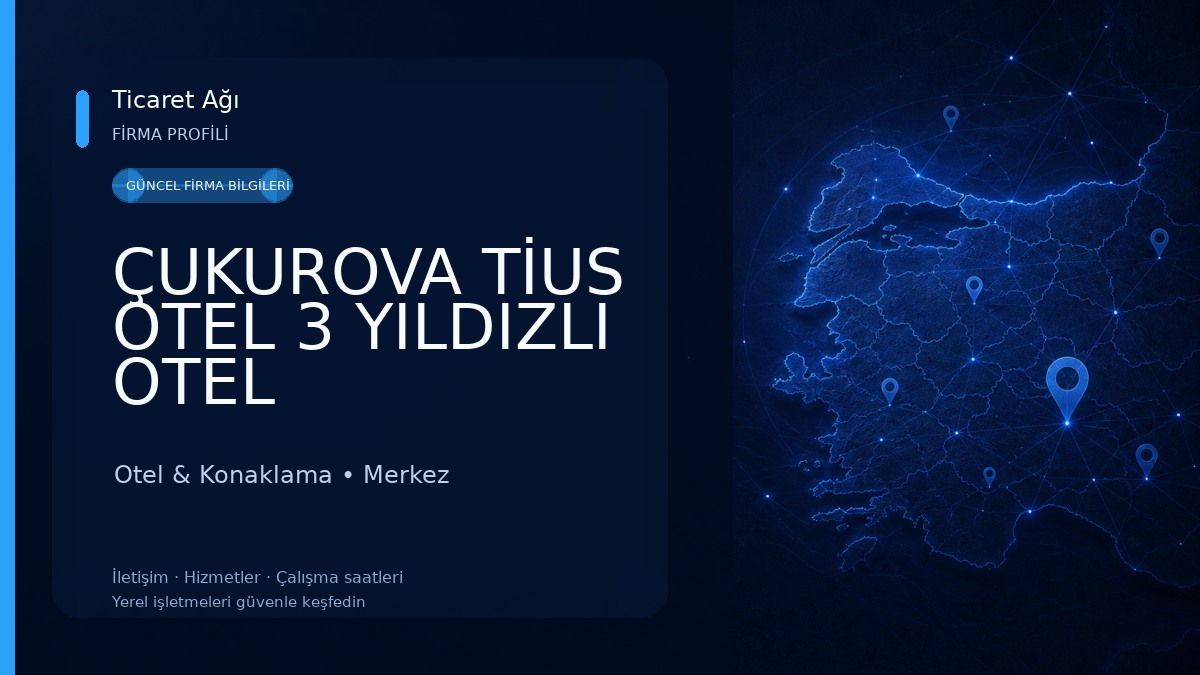 ÇUKUROVA TİUS OTEL 3 YILDIZLI OTEL Otel & Konaklama