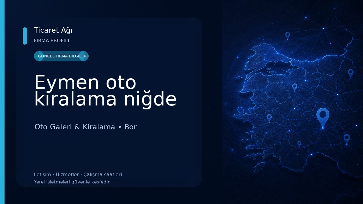 Eymen oto kiralama niğde Oto Galeri & Kiralama