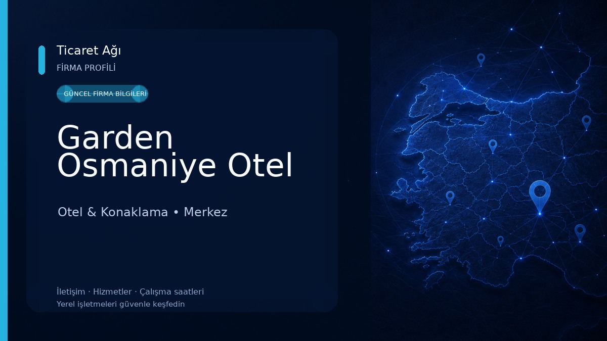 Garden Osmaniye Otel Otel & Konaklama