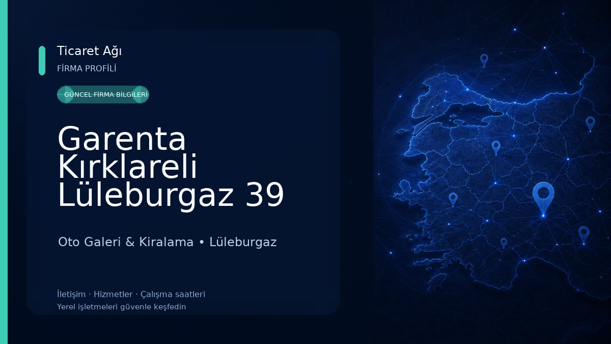 Garenta Kırklareli Lüleburgaz 39 Burda AVM Araç Kiralama