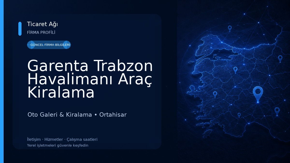 Garenta Trabzon Havalimanı Araç Kiralama