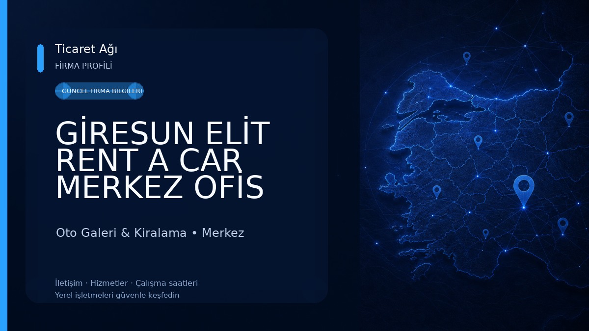 GİRESUN ELİT RENT A CAR MERKEZ OFİS