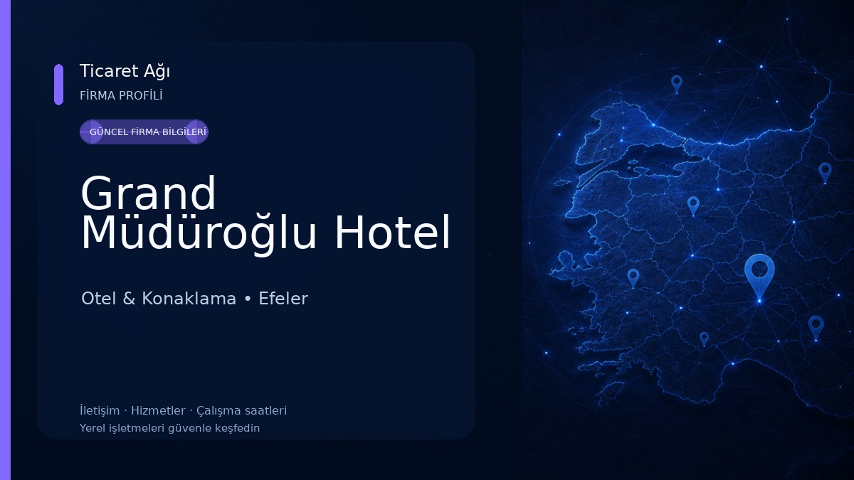 Grand Müdüroğlu Hotel Otel & Konaklama