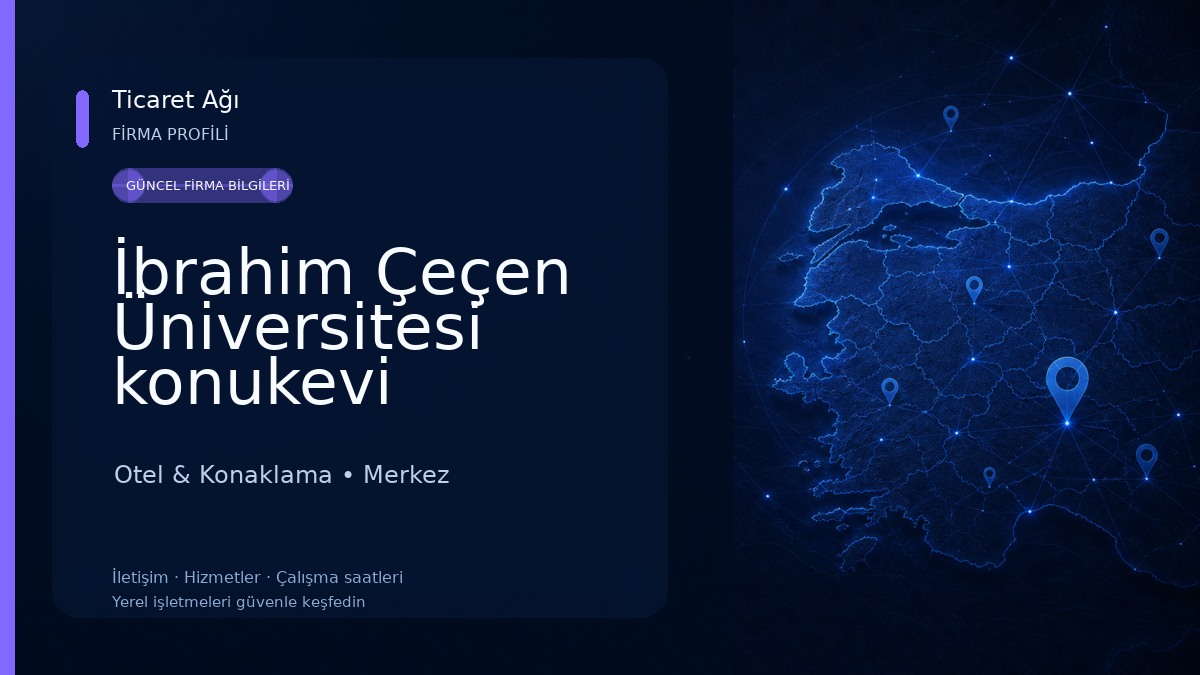 İbrahim Çeçen Üniversitesi konukevi Otel & Konaklama