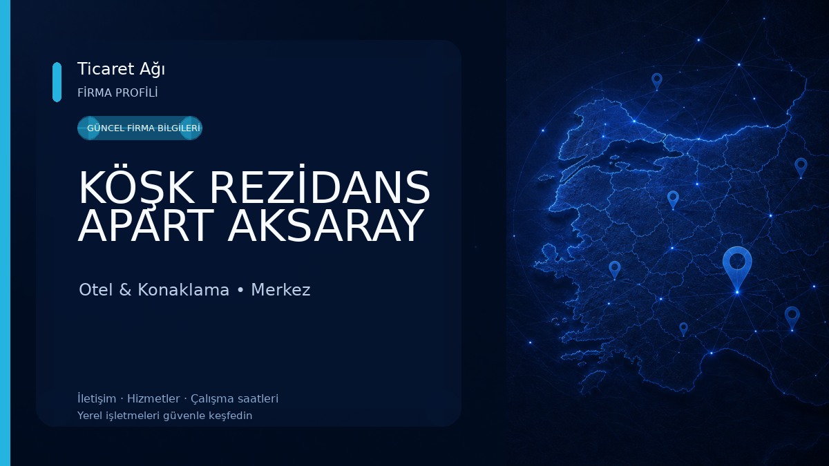KÖŞK REZİDANS APART AKSARAY Otel & Konaklama