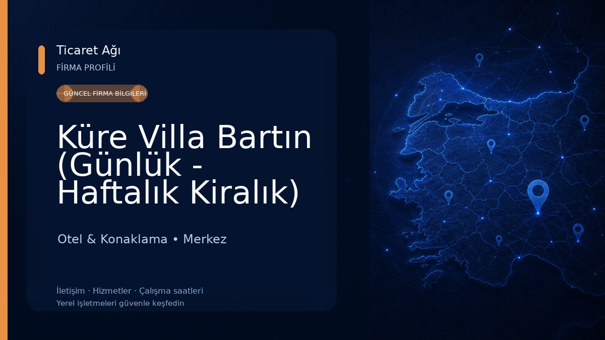 Küre Villa Bartın (Günlük - Haftalık Kiralık) Otel & Konaklama