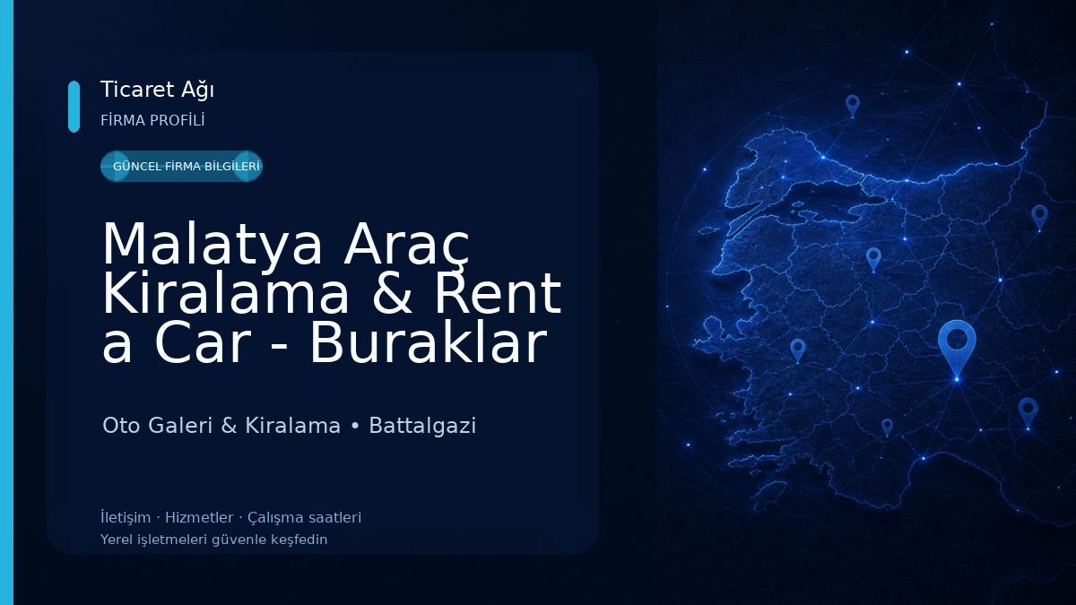 Malatya Araç Kiralama & Rent a Car - Buraklar Oto Galeri & Kiralama