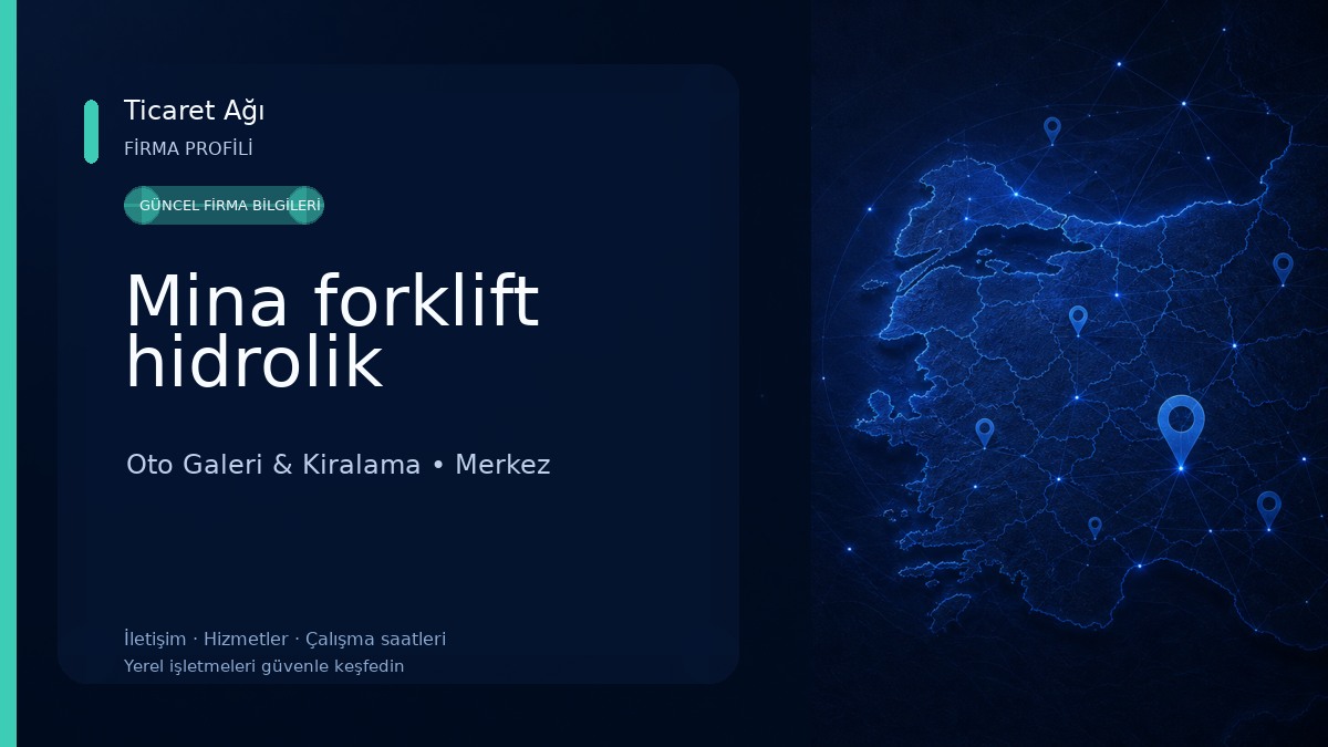 Mina forklift hidrolik