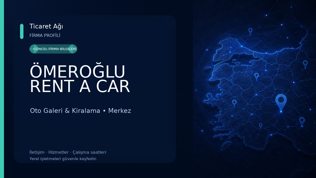 ÖMEROĞLU RENT A CAR Oto Galeri & Kiralama