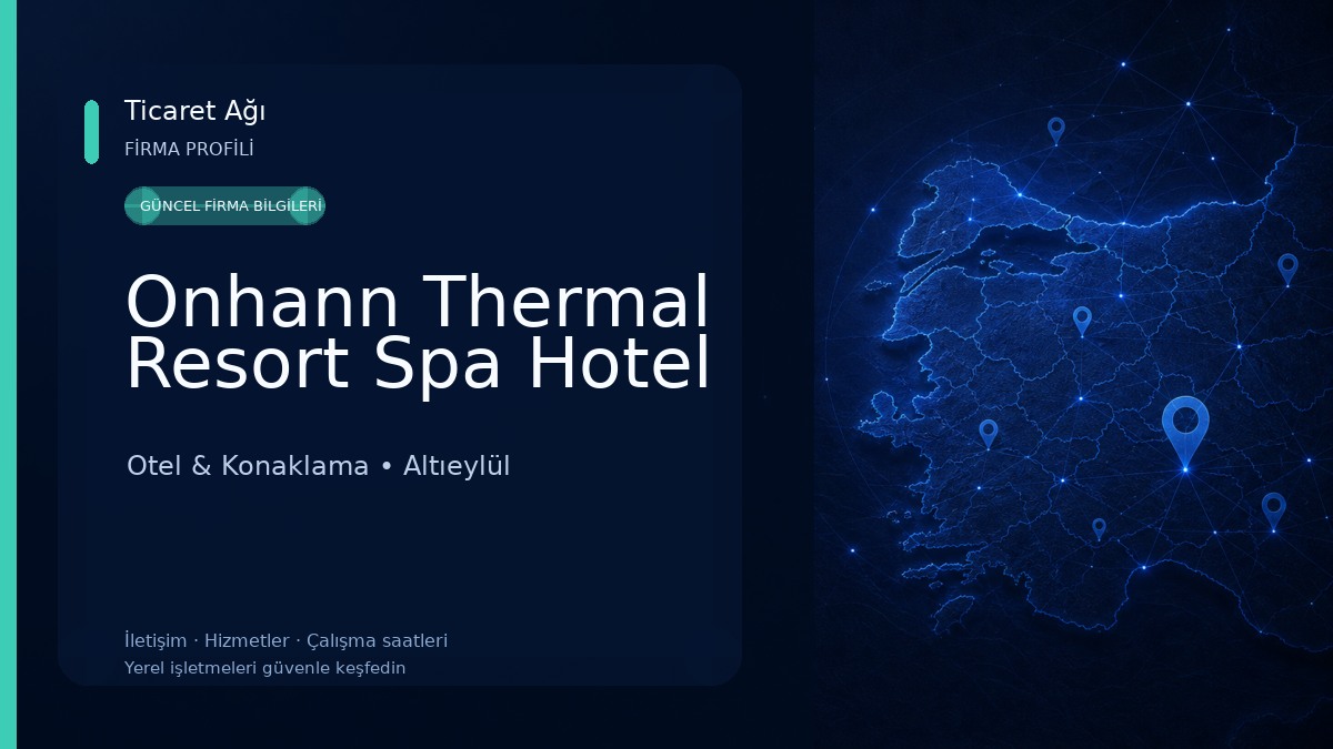 Onhann Thermal Resort Spa Hotel Otel & Konaklama