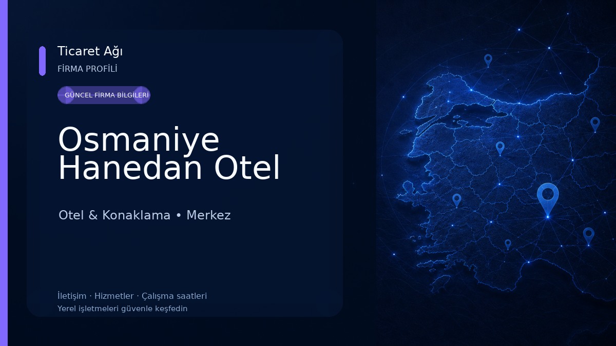 Osmaniye Hanedan Otel Otel & Konaklama
