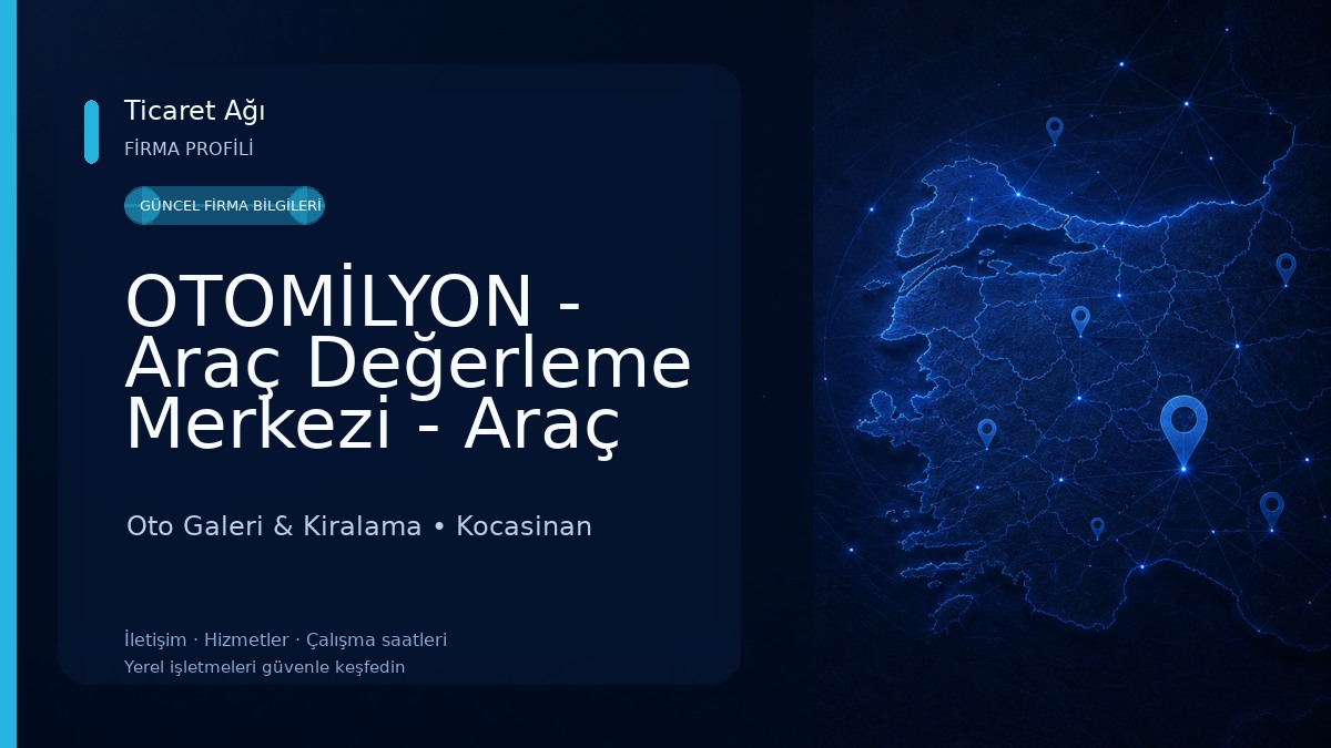 OTOMİLYON - Araç Değerleme Merkezi - Araç Alış Satışın Otomilyon Yolu Oto Galeri & Kiralama