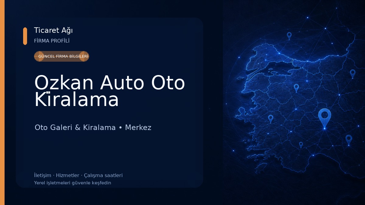 Ozkan Auto Oto Ki̇ralama Oto Galeri & Kiralama