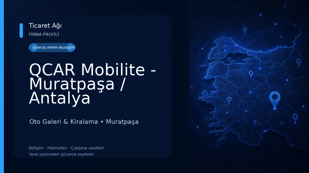 QCAR Mobilite - Muratpaşa / Antalya 