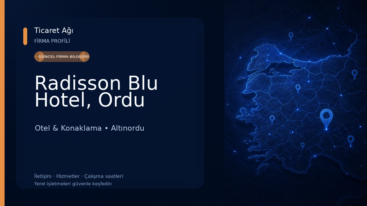 Radisson Blu Hotel, Ordu Otel & Konaklama