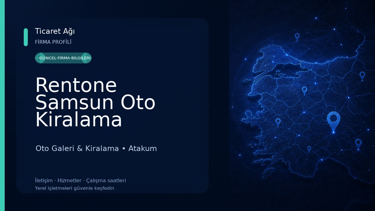Rentone Samsun Oto Kiralama Oto Galeri & Kiralama