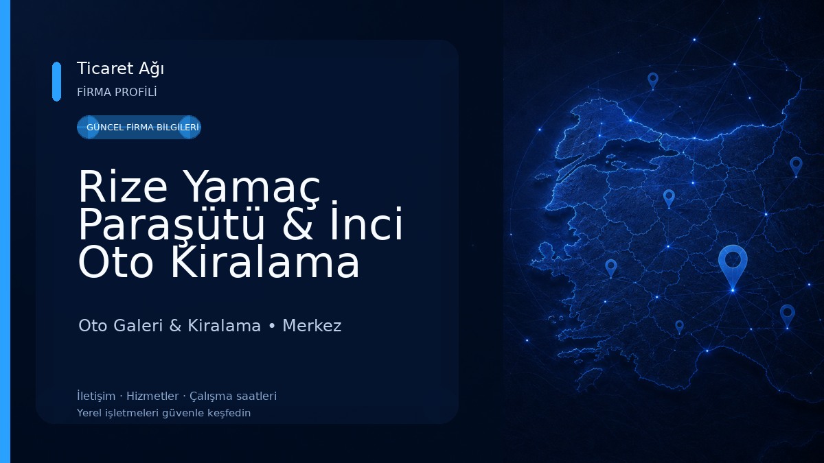 Rize Yamaç Paraşütü & İnci Oto Kiralama