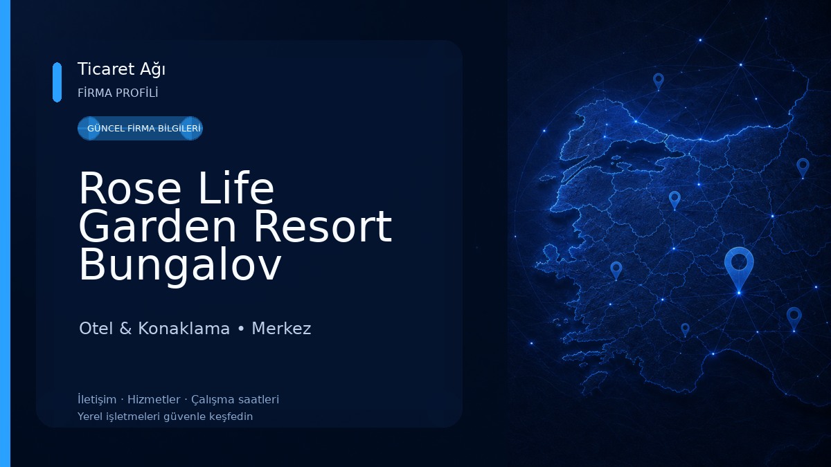 Rose Life Garden Resort Bungalov Otel & Konaklama