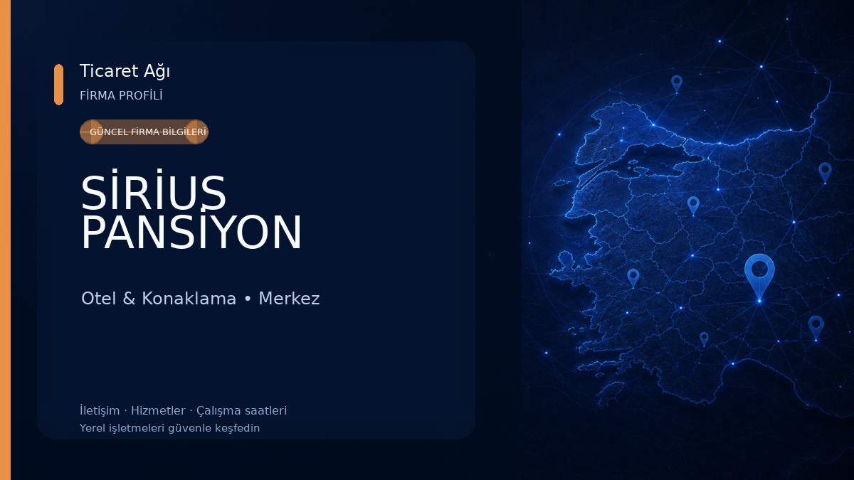 SİRİUS PANSİYON Otel & Konaklama