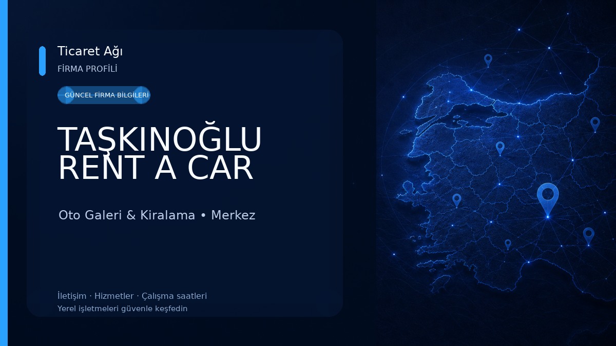 TAŞKINOĞLU RENT A CAR Oto Galeri & Kiralama