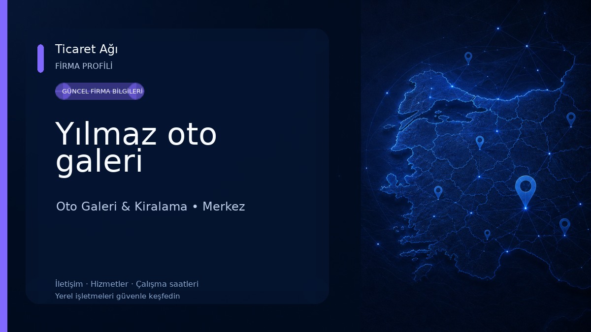 Yılmaz oto galeri Oto Galeri & Kiralama